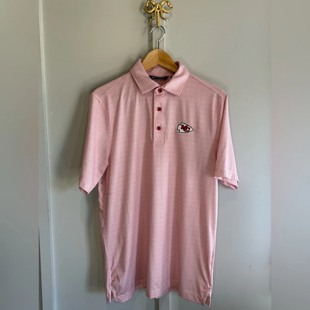 Cutter & Buck Kansas City Chiefs Men’s Polo Size S NFL Embroidered Logo Golf Tee